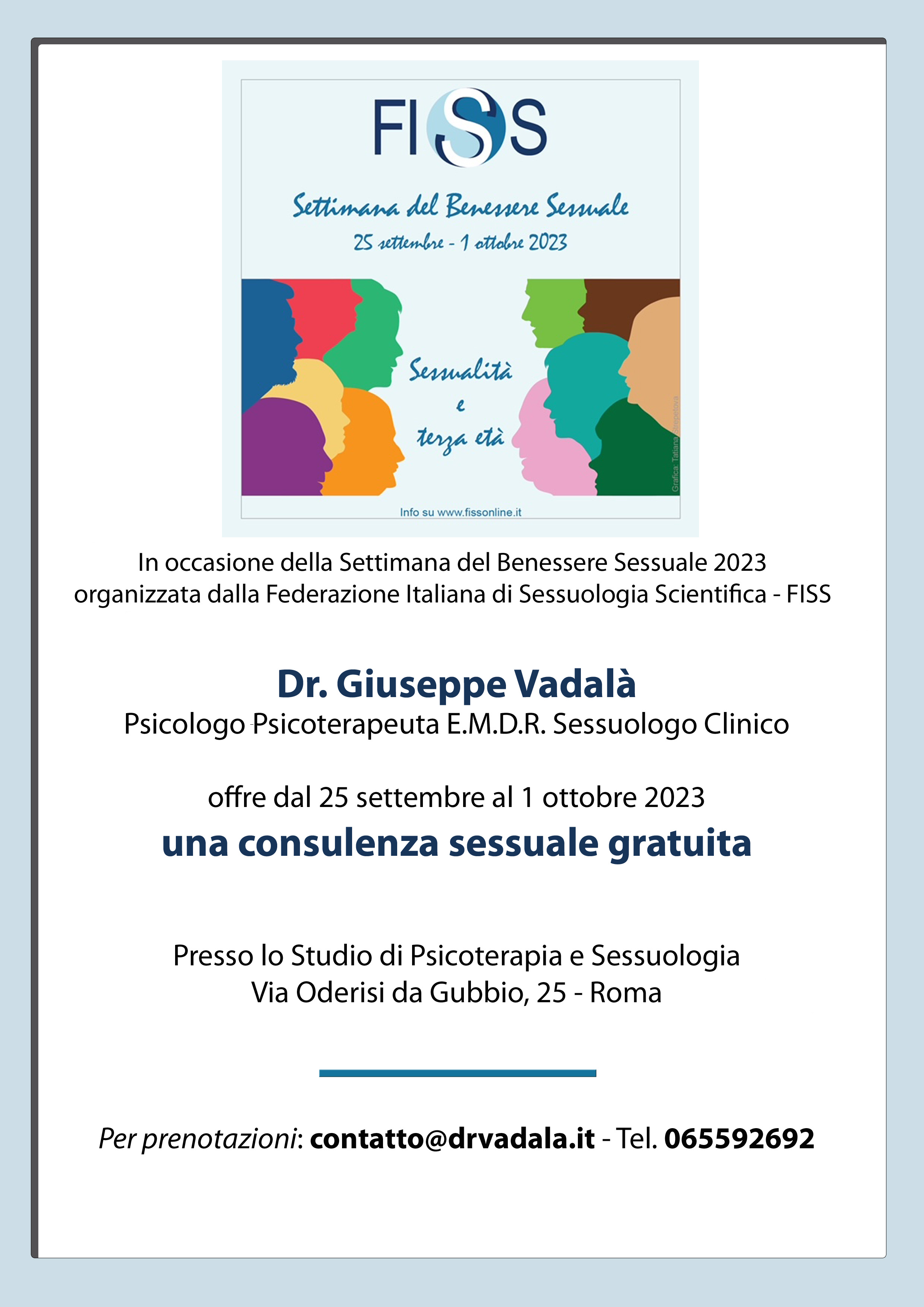 Settimana benessere sessuale 2023